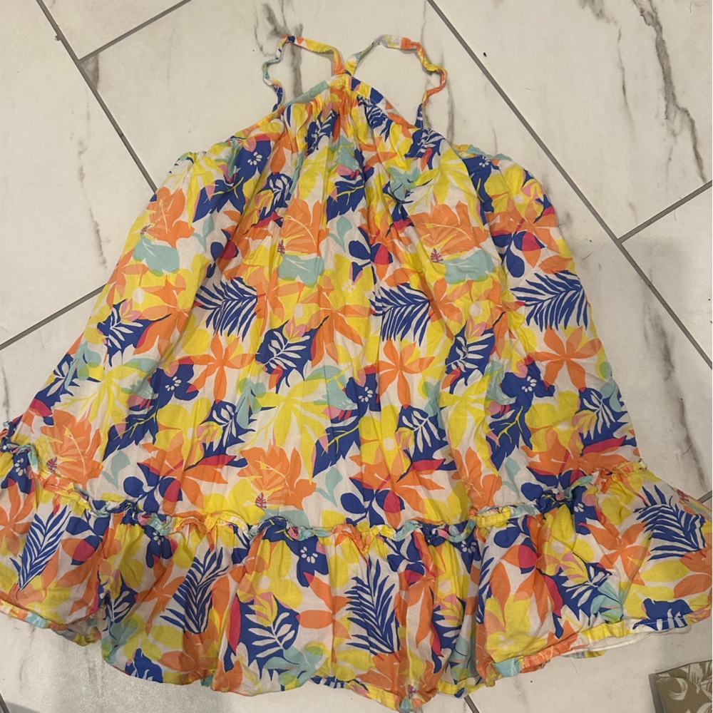 Janie & Jack Tropical Floral Halter Dress